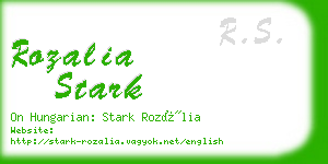 rozalia stark business card